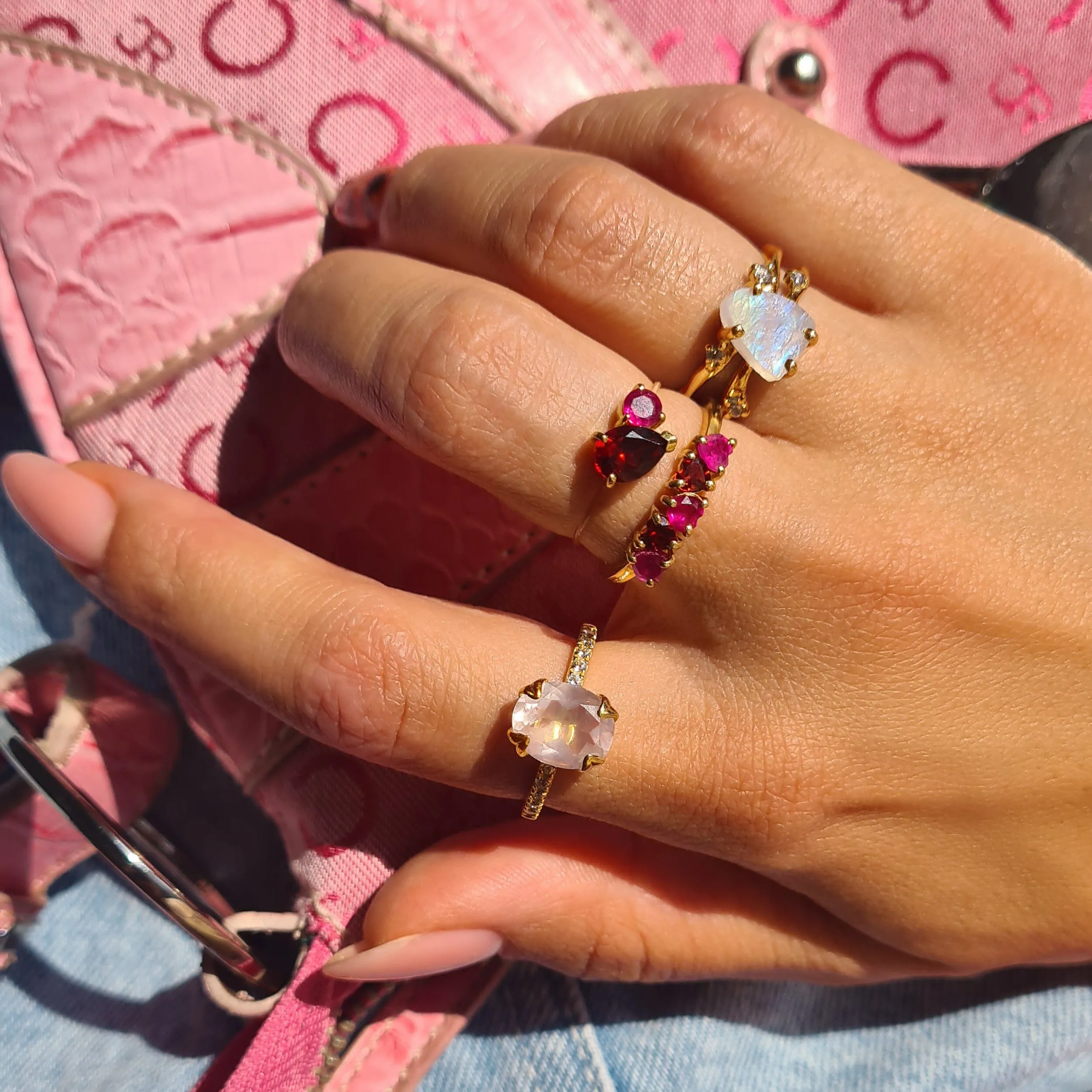 Raw Crystal Ring - Flow