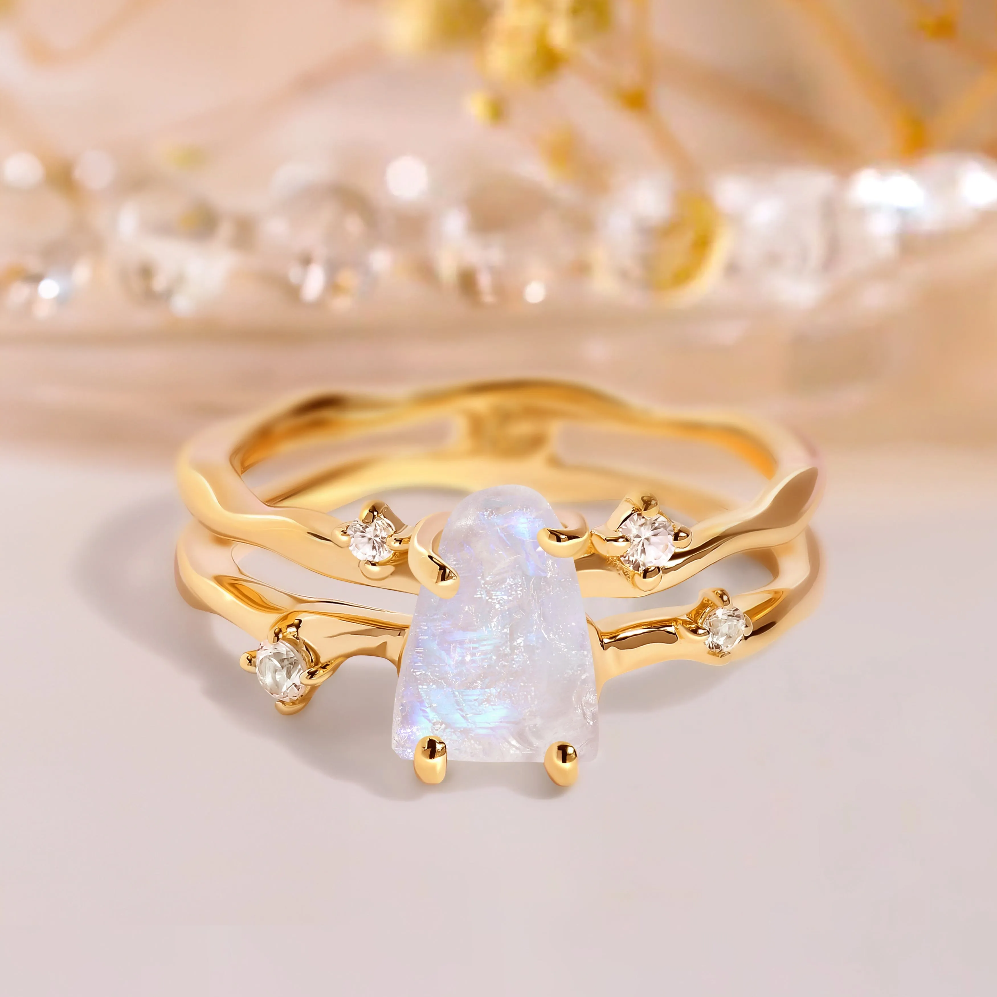 Raw Crystal Ring - Flow