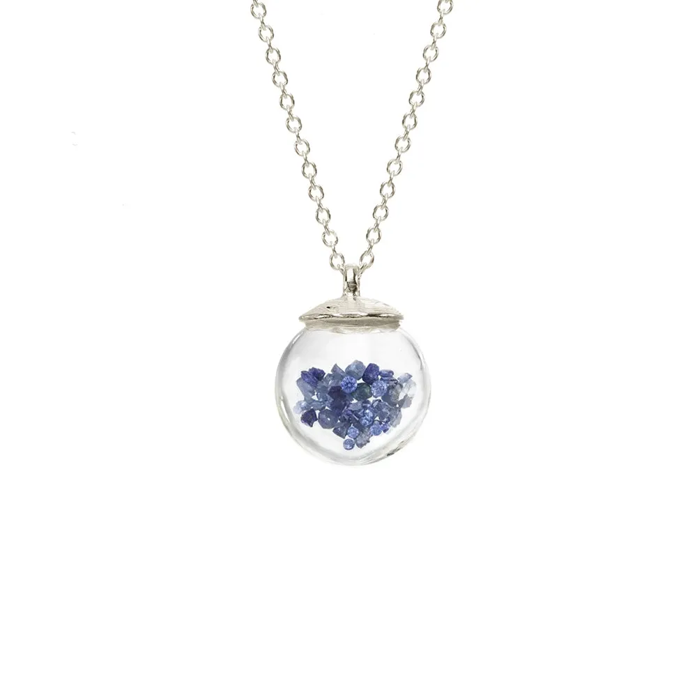 Small Birthstone Globe Necklace