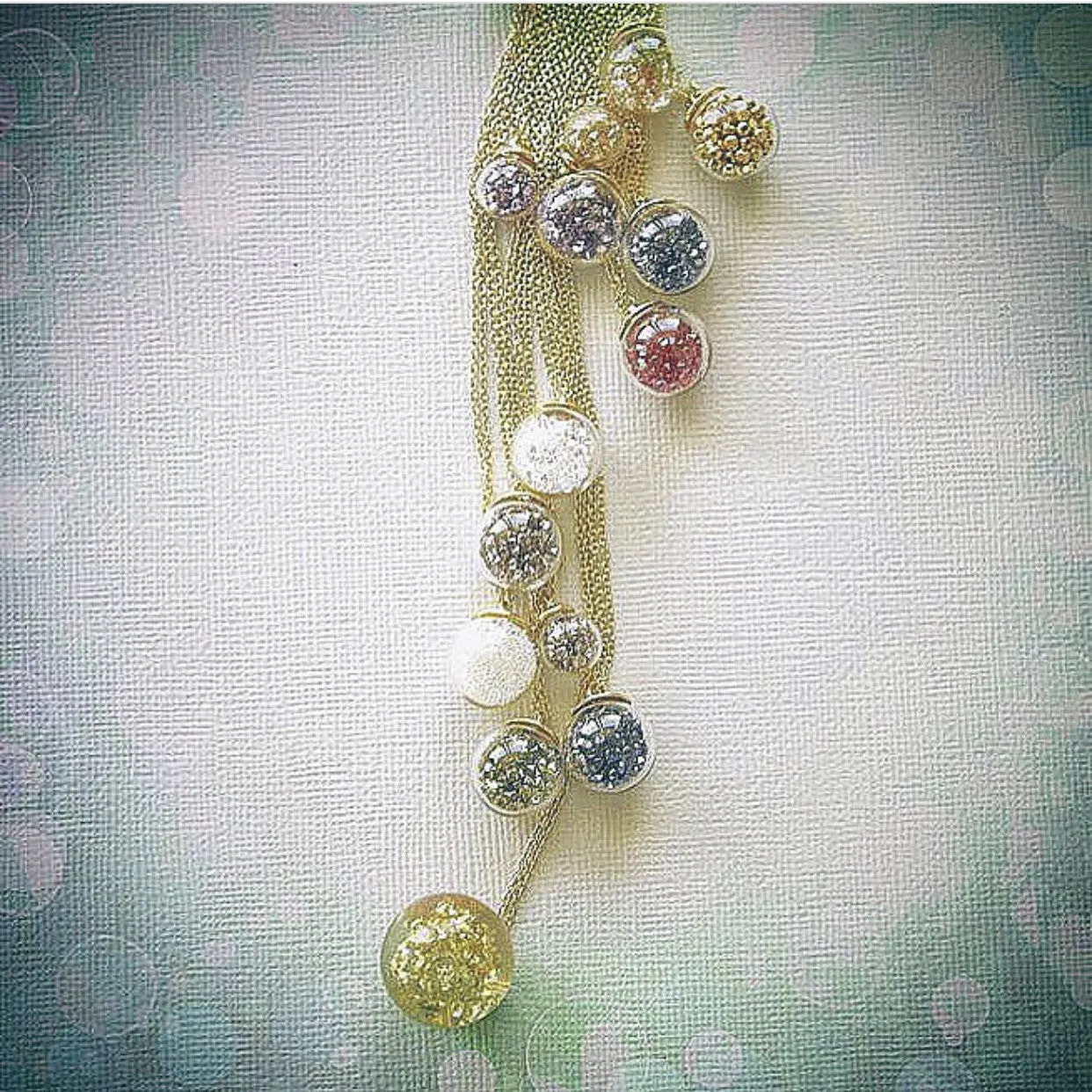 Small Birthstone Globe Necklace