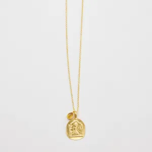Temple Necklace - Amber Quartz