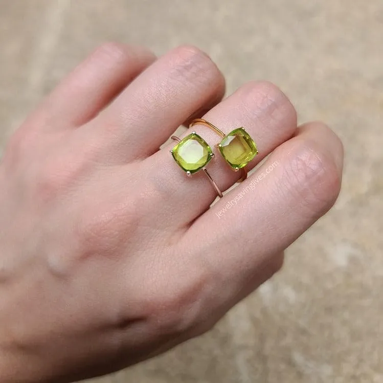 The Asher - Natural Peridot