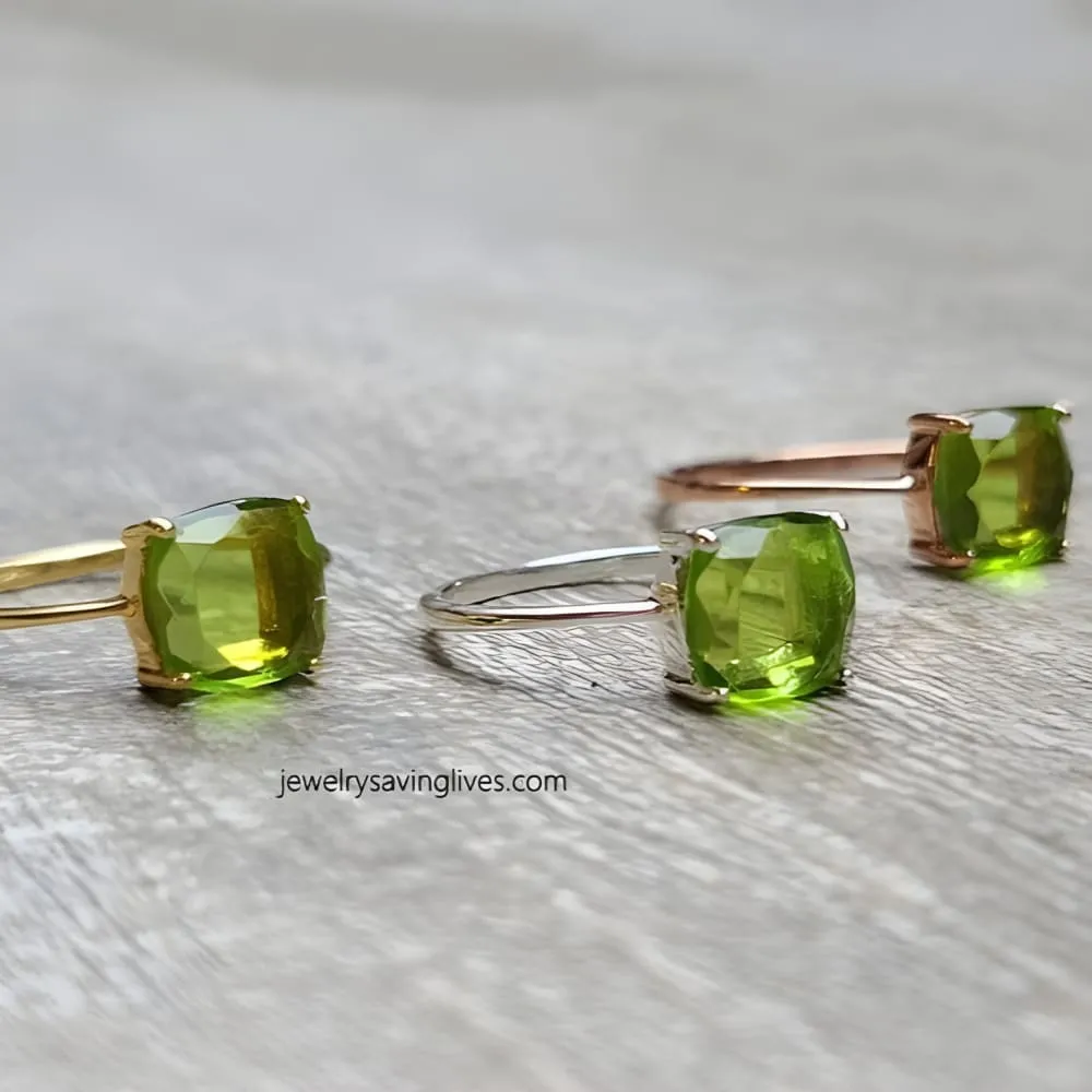 The Asher - Natural Peridot