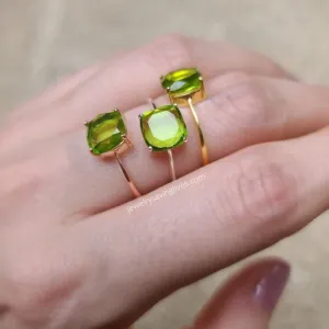 The Asher - Natural Peridot