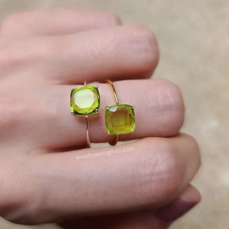 The Asher - Natural Peridot