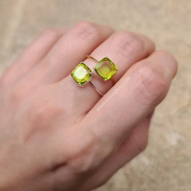 The Asher - Natural Peridot