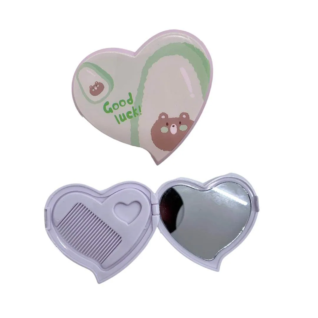 Travel Hair Comb with Mirror