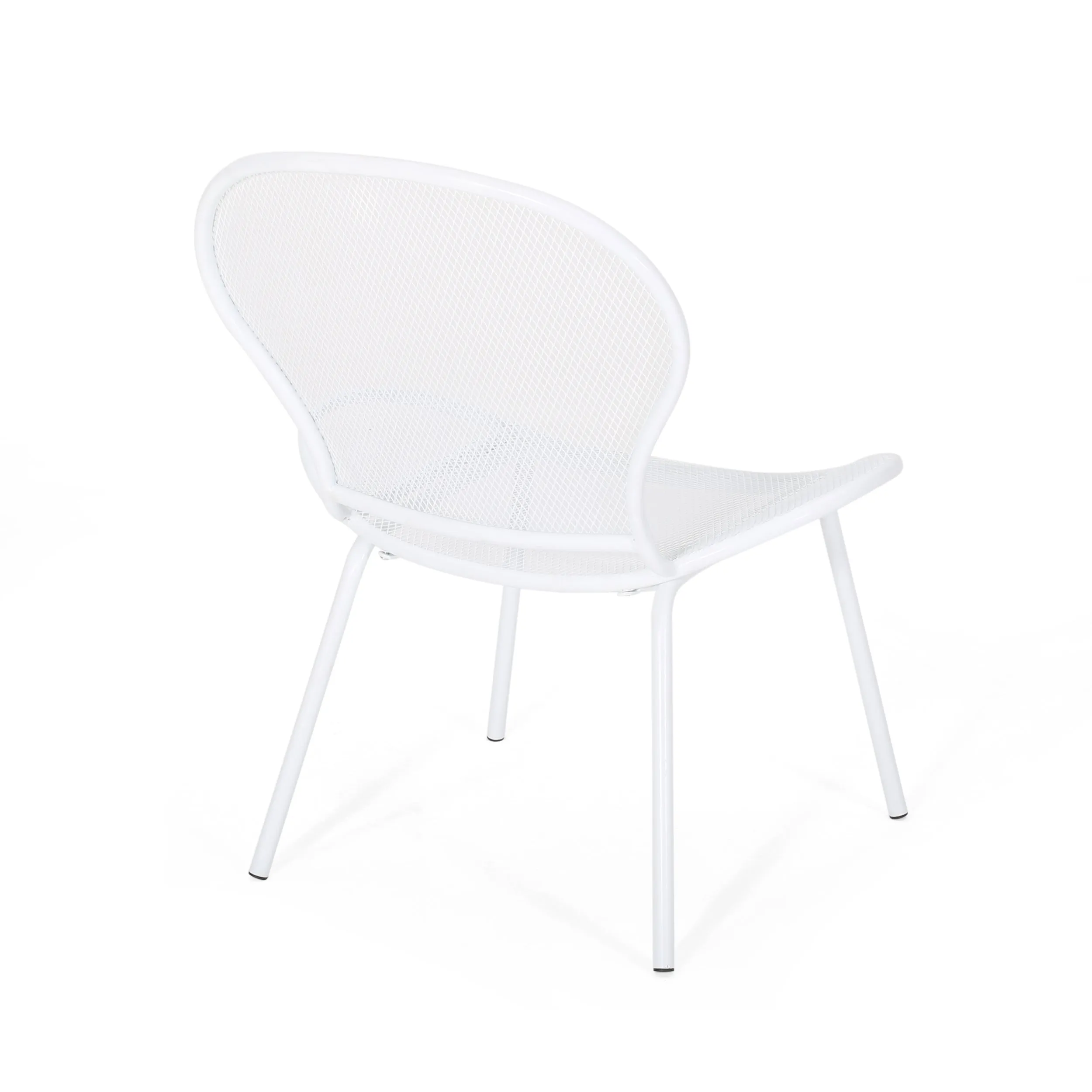 Tristian Modern Outdoor Iron Club Chair (Set of 2)