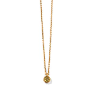 Winkie Necklace, Peridot, Gold