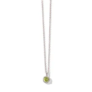 Winkie Necklace, Peridot, Silver