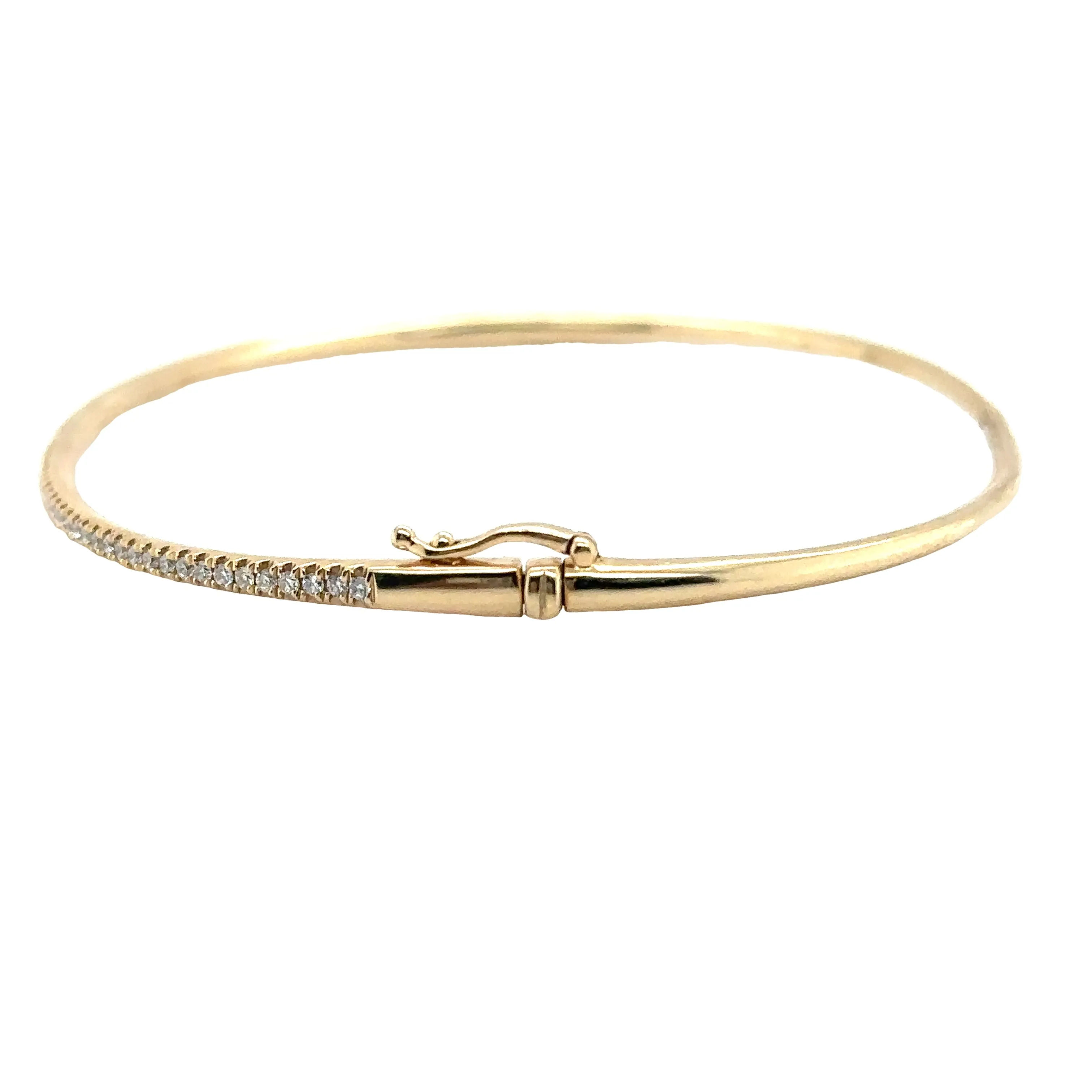 Yellow Gold Diamond Bangle